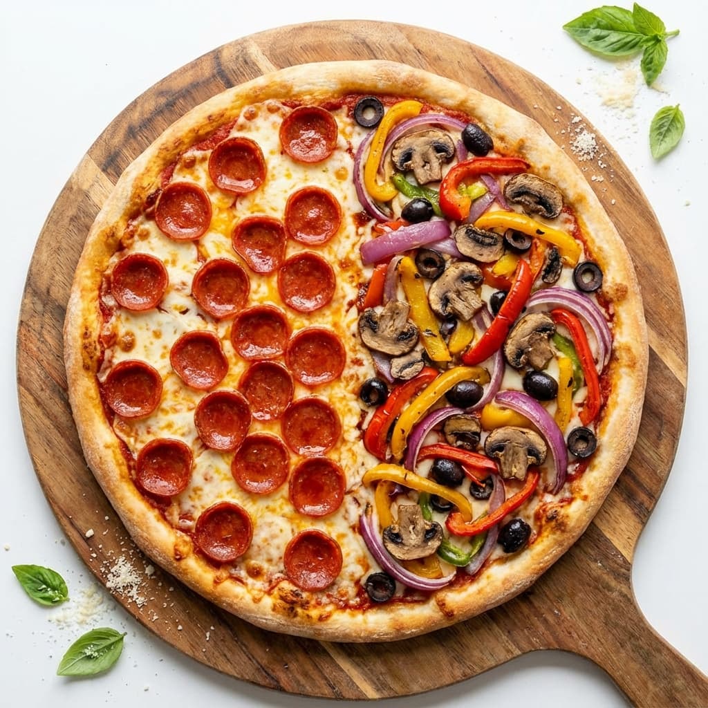 PIZZA PÓŁ NA PÓŁ
